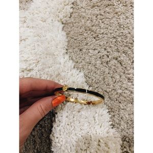 Kate Spade black and gold bangle